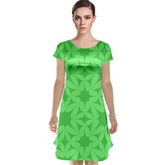 Green Magenta Wallpaper Seamless Pattern Cap Sleeve Nightdress