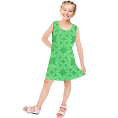 Green Magenta Wallpaper Seamless Pattern Kids  Tunic Dress