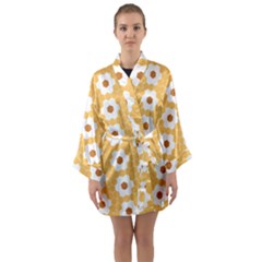 Hexagon Honeycomb Long Sleeve Kimono Robe