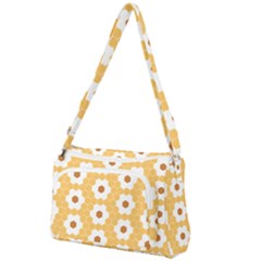 Hexagon Honeycomb Front Pocket Crossbody Bag by Mariart