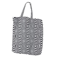 Line Stripe Pattern Giant Grocery Tote