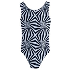 Line Stripe Pattern Kids  Cut-out Back One Piece Swimsuit by Mariart