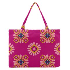 Morroco Tile Traditional Zipper Medium Tote Bag by Mariart