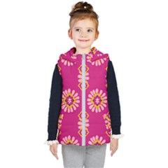 Morroco Tile Traditional Kids  Hooded Puffer Vest by Mariart