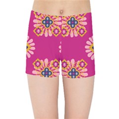 Morroco Tile Traditional Kids  Sports Shorts