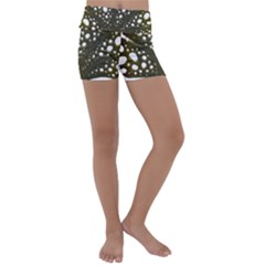 Leaf Tree Kids  Lightweight Velour Yoga Shorts by Mariart