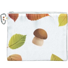Leaves Mushrooms Canvas Cosmetic Bag (xxxl) by Mariart