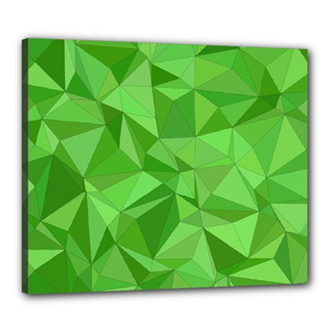 Mosaic Tile Geometrical Abstract Canvas 24  X 20  (stretched)