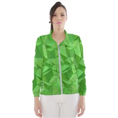 Mosaic Tile Geometrical Abstract Windbreaker (women) by Mariart