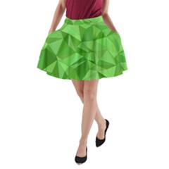 Mosaic Tile Geometrical Abstract A-line Pocket Skirt