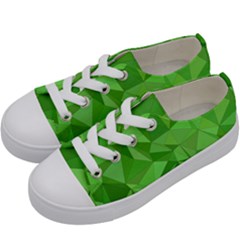 Mosaic Tile Geometrical Abstract Kids  Low Top Canvas Sneakers