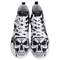 Kerchief Human Skull Men s Lightweight High Top Sneakers