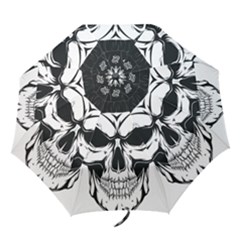 Kerchief Human Skull Folding Umbrellas by Mariart