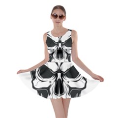 Kerchief Human Skull Skater Dress by Mariart