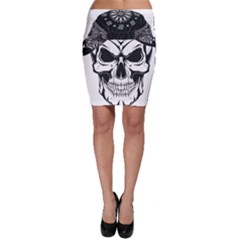 Kerchief Human Skull Bodycon Skirt by Mariart