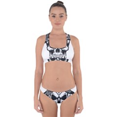 Kerchief Human Skull Cross Back Hipster Bikini Set by Mariart