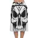 Kerchief Human Skull Velvet Flared Midi Skirt View2