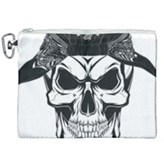 Kerchief Human Skull Canvas Cosmetic Bag (xxl) by Mariart