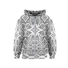 Mandala Line Art Kids  Zipper Hoodie