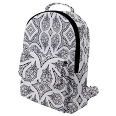 Mandala Line Art Flap Pocket Backpack (small) by Mariart