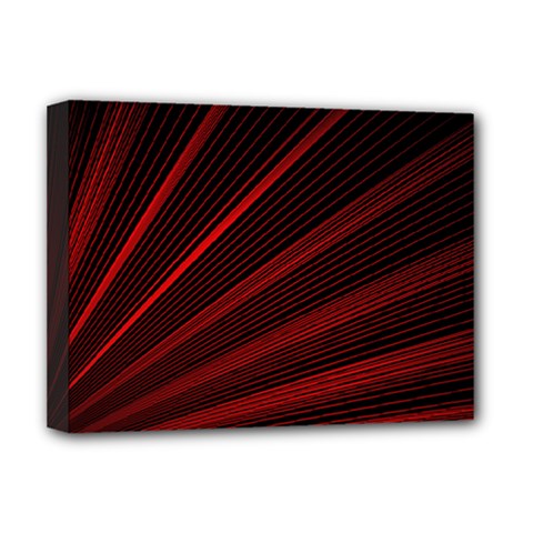 Line Geometric Red Object Tinker Deluxe Canvas 16  X 12  (stretched) 