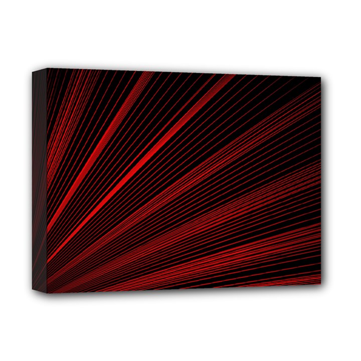 Line Geometric Red Object Tinker Deluxe Canvas 16  x 12  (Stretched) 