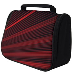 Line Geometric Red Object Tinker Full Print Travel Pouch (big)