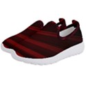 Line Geometric Red Object Tinker Kids  Slip On Sneakers View2