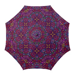 Kaleidoscope Triangle Pattern Golf Umbrellas by Mariart