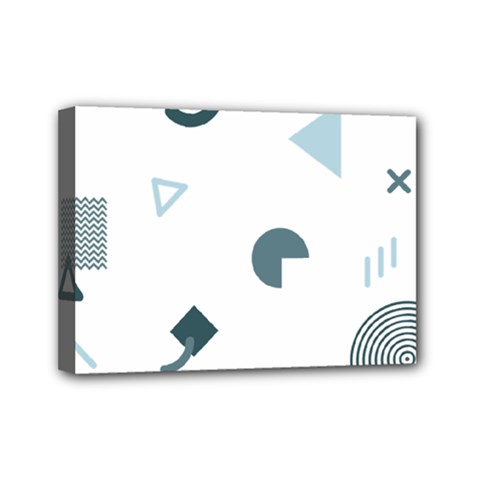 Shape Vector Triangle Mini Canvas 7  X 5  (stretched) by Mariart