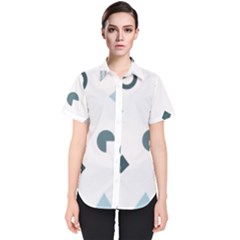 Shape Vector Triangle Women s Short Sleeve Shirt