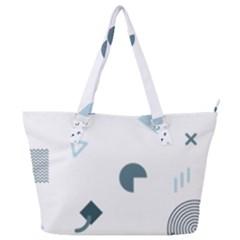 Shape Vector Triangle Full Print Shoulder Bag