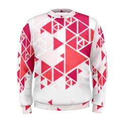 Red Triangle Pattern Men s Sweatshirt by Mariart