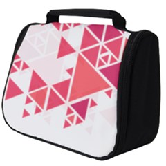 Red Triangle Pattern Full Print Travel Pouch (big) by Mariart