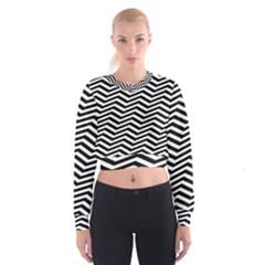 Zigzag Chevron Cropped Sweatshirt