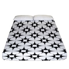 Star Background Fitted Sheet (california King Size)