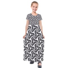 Soft Pattern Repeat Kids  Short Sleeve Maxi Dress