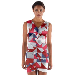 Technology Triangle Wrap Front Bodycon Dress by Mariart