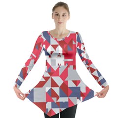 Technology Triangle Long Sleeve Tunic  by Mariart