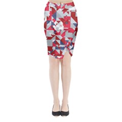 Technology Triangle Midi Wrap Pencil Skirt by Mariart