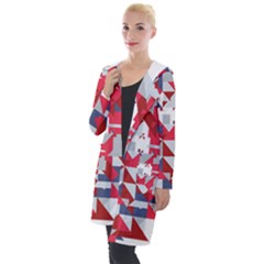 Technology Triangle Hooded Pocket Cardigan by Mariart