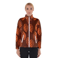 Pattern Leaf Plant Winter Jacket