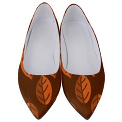 Pattern Leaf Plant Women s Low Heels