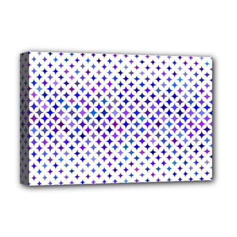 Star Curved Background Geometric Deluxe Canvas 18  X 12  (stretched)