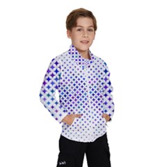 Star Curved Background Geometric Windbreaker (kids) by Mariart