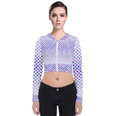 Star Curved Background Geometric Long Sleeve Zip Up Bomber Jacket by Mariart