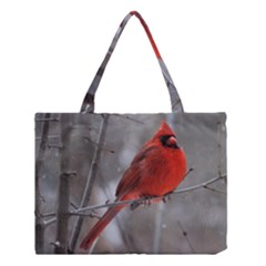 Northern Cardinal  Medium Tote Bag by WensdaiAmbrose