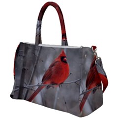 Northern Cardinal  Duffel Travel Bag by WensdaiAmbrose