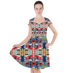 Ml 4-2 Cap Sleeve Midi Dress by ArtworkByPatrick