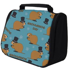 Groundhog Day Pattern Full Print Travel Pouch (big) by Valentinaart